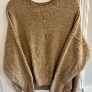 Vince Camuto Tan Crew Neck Sweater